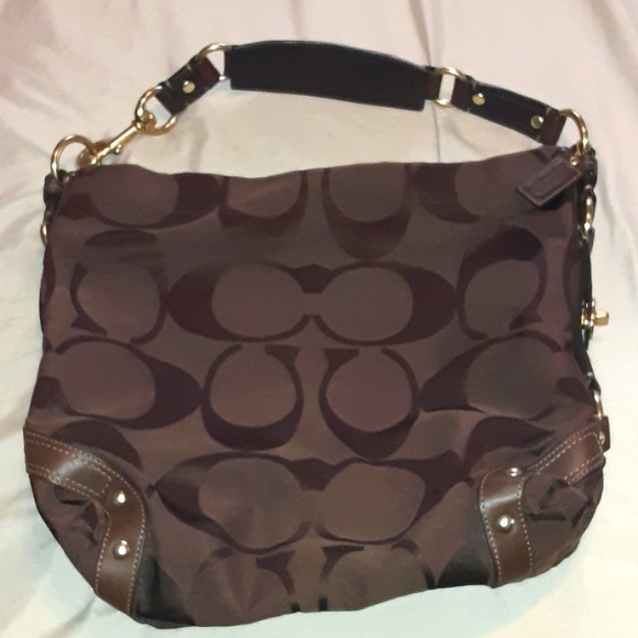 Coach Handbags - Coach large saddle bag purse color dark brown with genuine leather